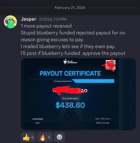 FundedEA Algo community payout proof