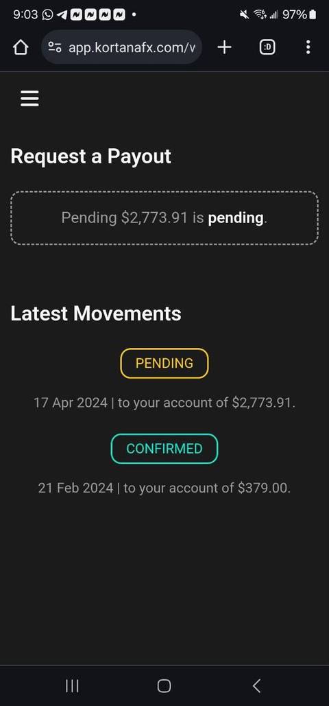 FundedEA Algo community payout proof